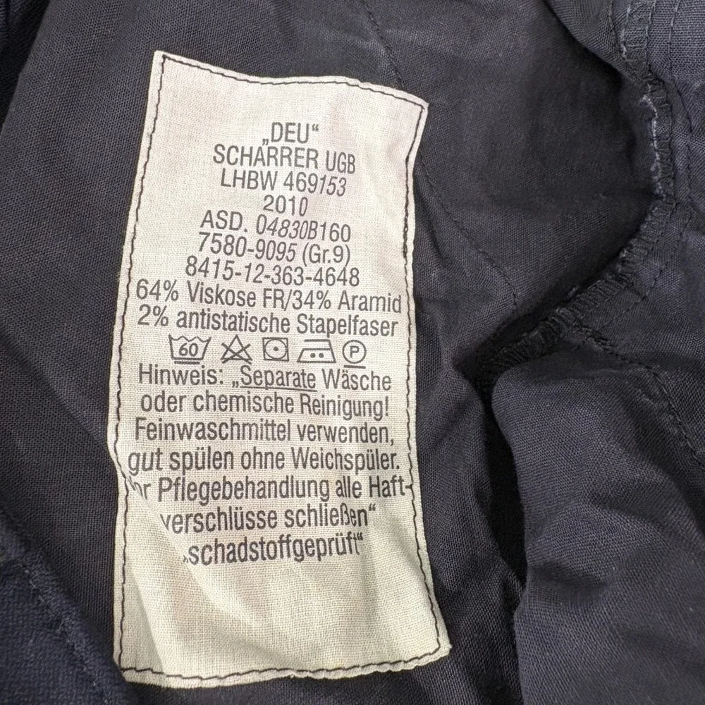 Sturm Cargo Shorts 36 Black Bundeswehr Tactical Flame Resistant Aramid German